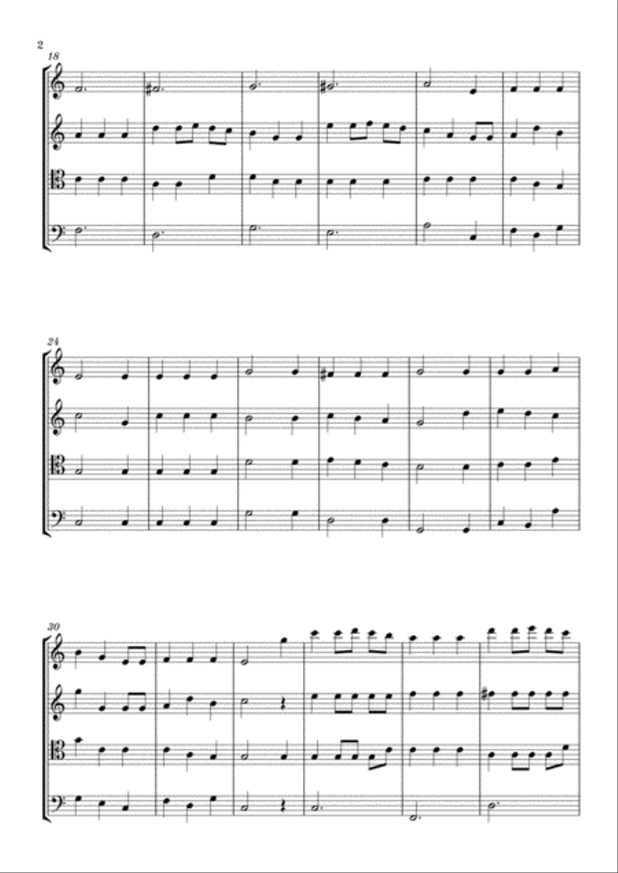 We Wish You a Merry Christmas Woodwind Quartet scores gallery preview page 2