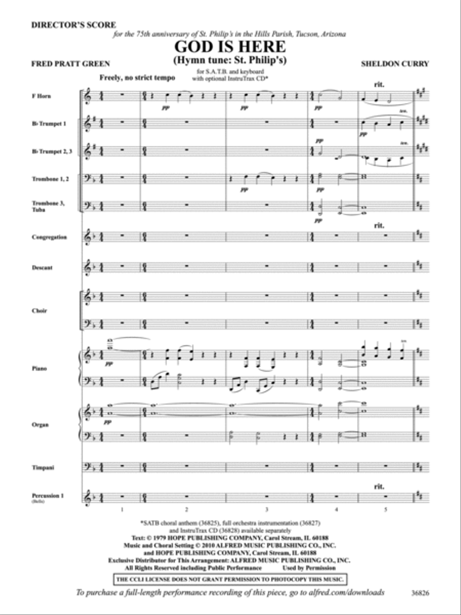 God Is Here Choir scores gallery preview page 2