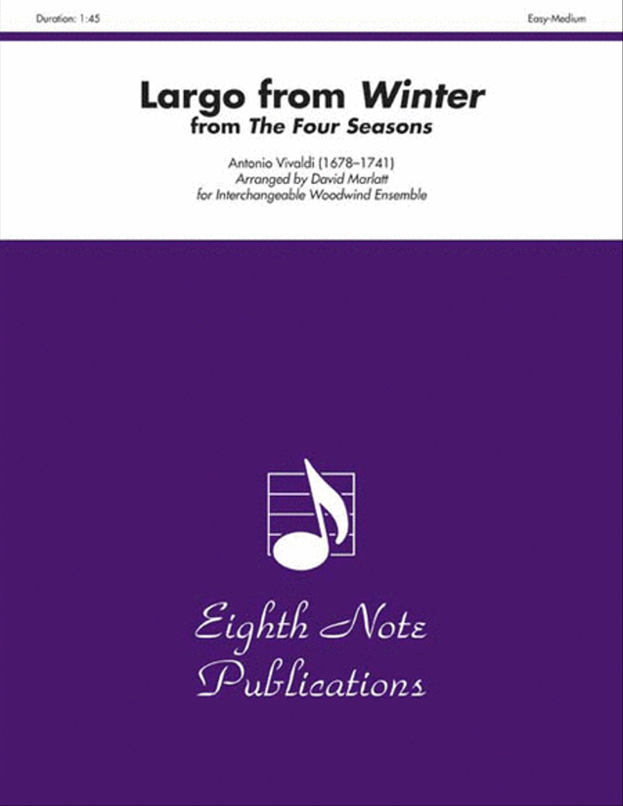 Largo from Winter (from The Four Seasons) Woodwind Ensemble scores gallery preview page 1