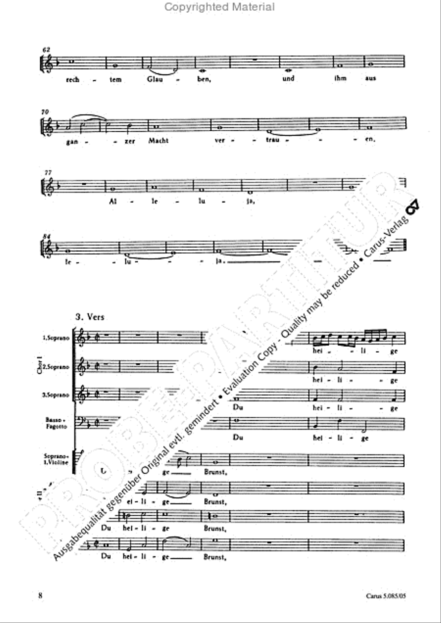 Come, Holy Ghost (Komm, heiliger Geist) 4-Part scores gallery preview page 9