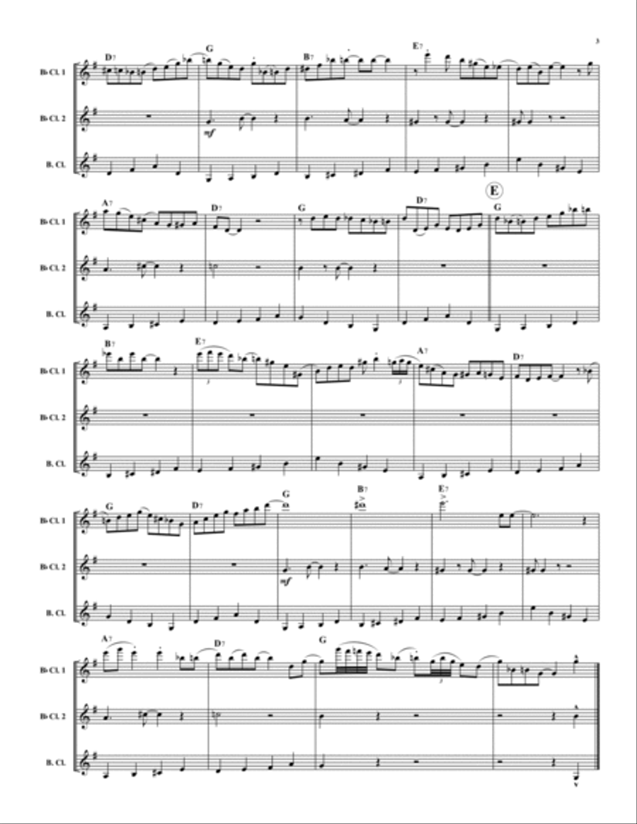Clarinet Marmalade Clarinet Trio scores gallery preview page 3