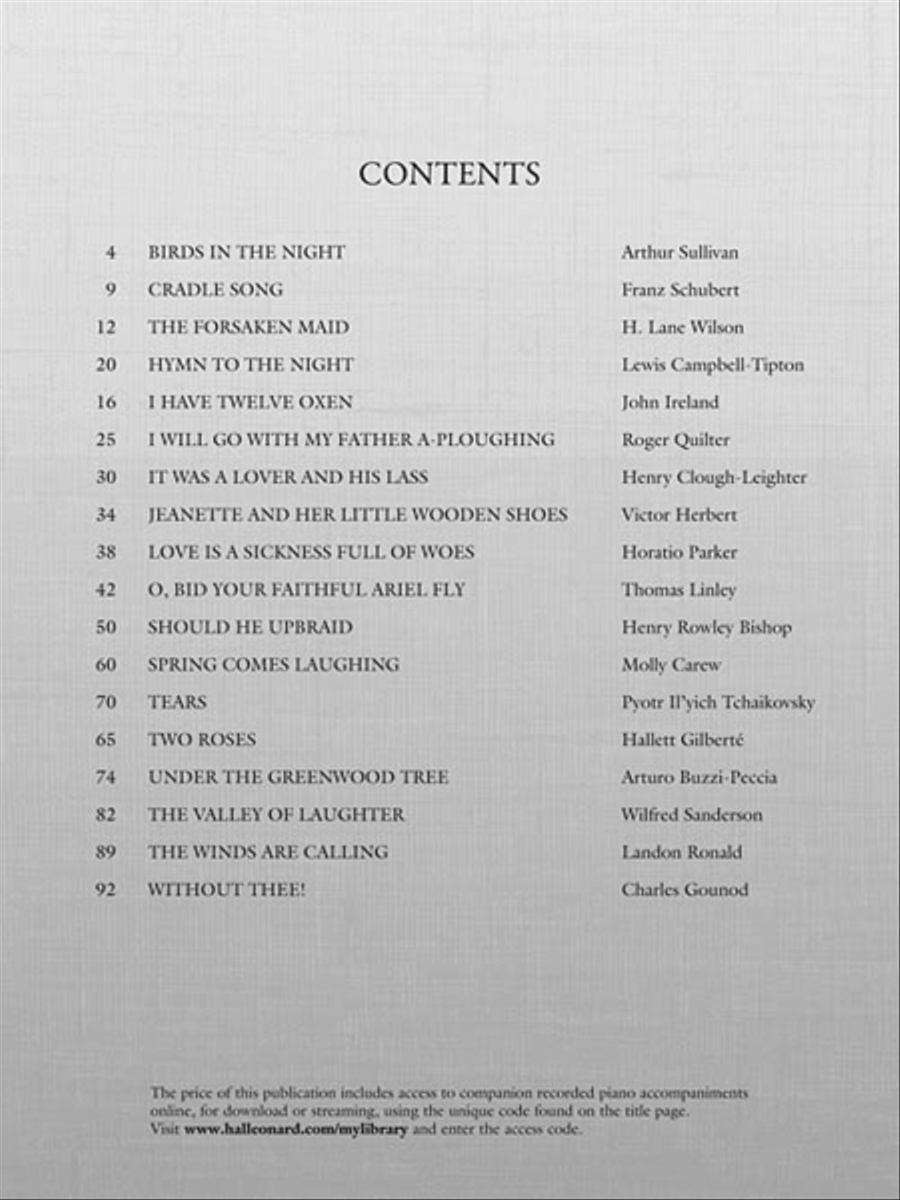 Roses, Laughter and Lullabies Voice scores gallery preview page 3