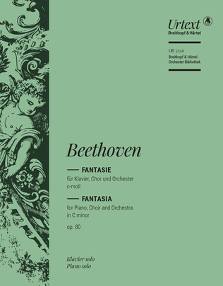 Book cover for Choral Fantasia in C minor Op. 80