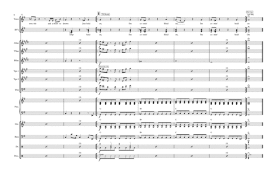 Hold On I'm Comin' Choir scores gallery preview page 6