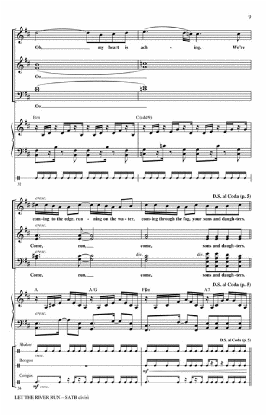 Let the River Run Divisi scores gallery preview page 3