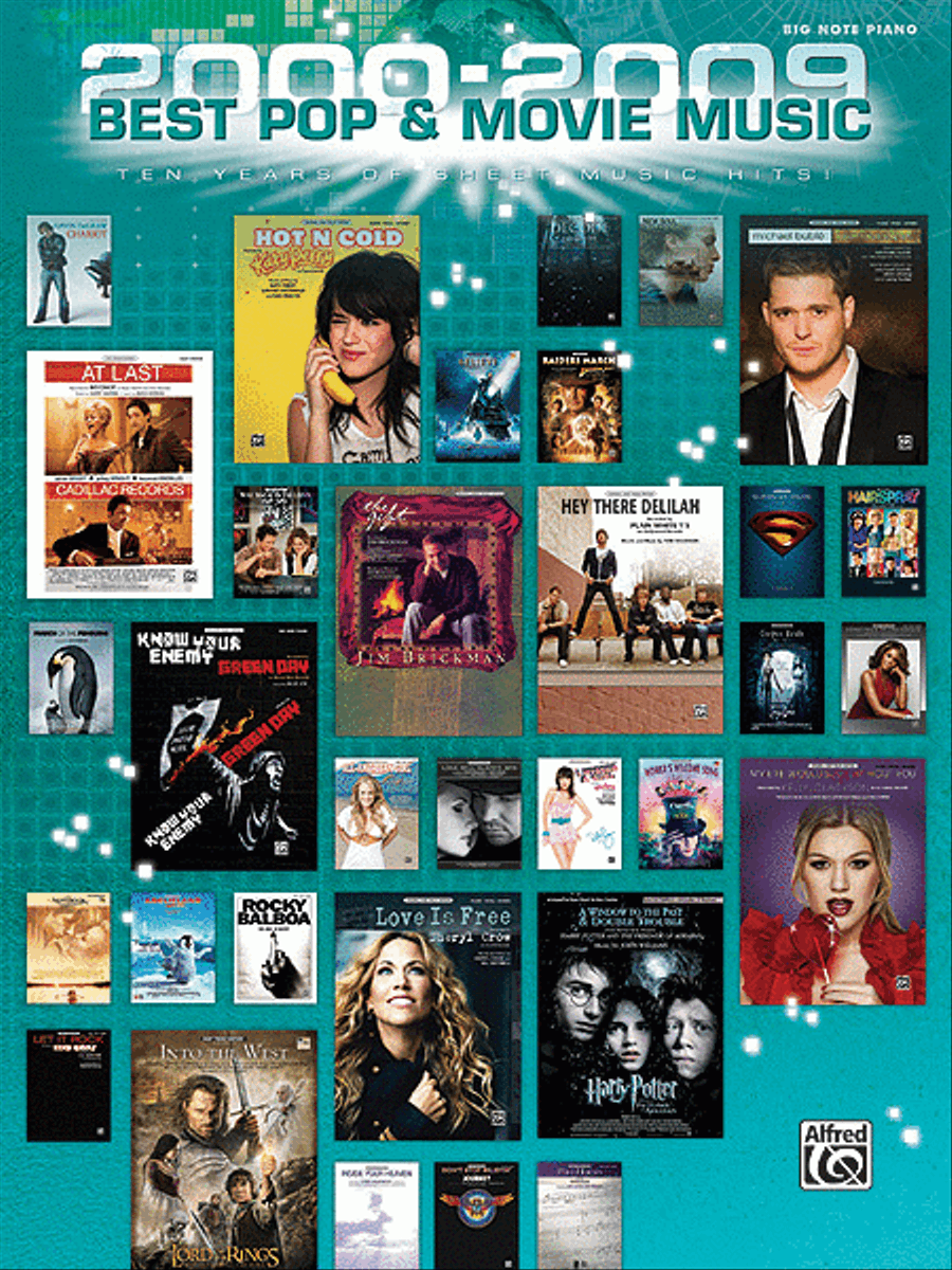 2000-2009 Best Pop and Movie Hits Easy Piano scores gallery preview page 1