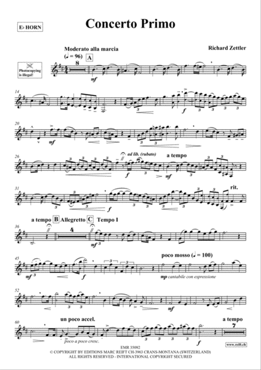 Concerto Primo Horn scores gallery preview page 2
