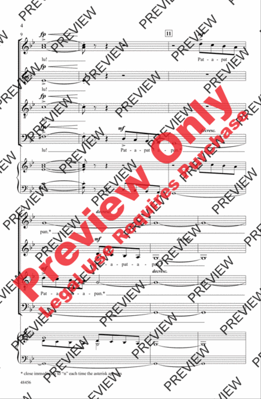 A Festive Pat-A-Pan 4-Part scores gallery preview page 4