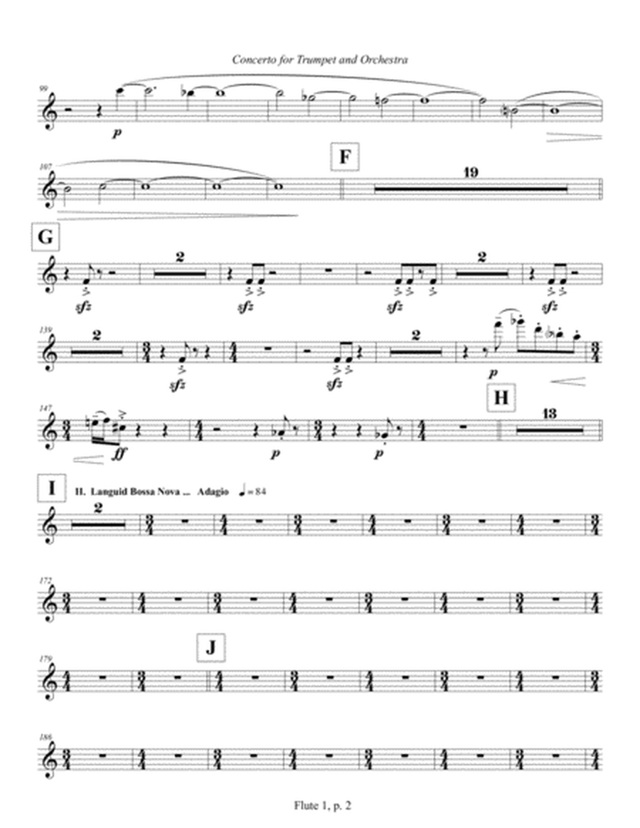 Concerto for Trumpet and Orchestra (2011) Flute part 1