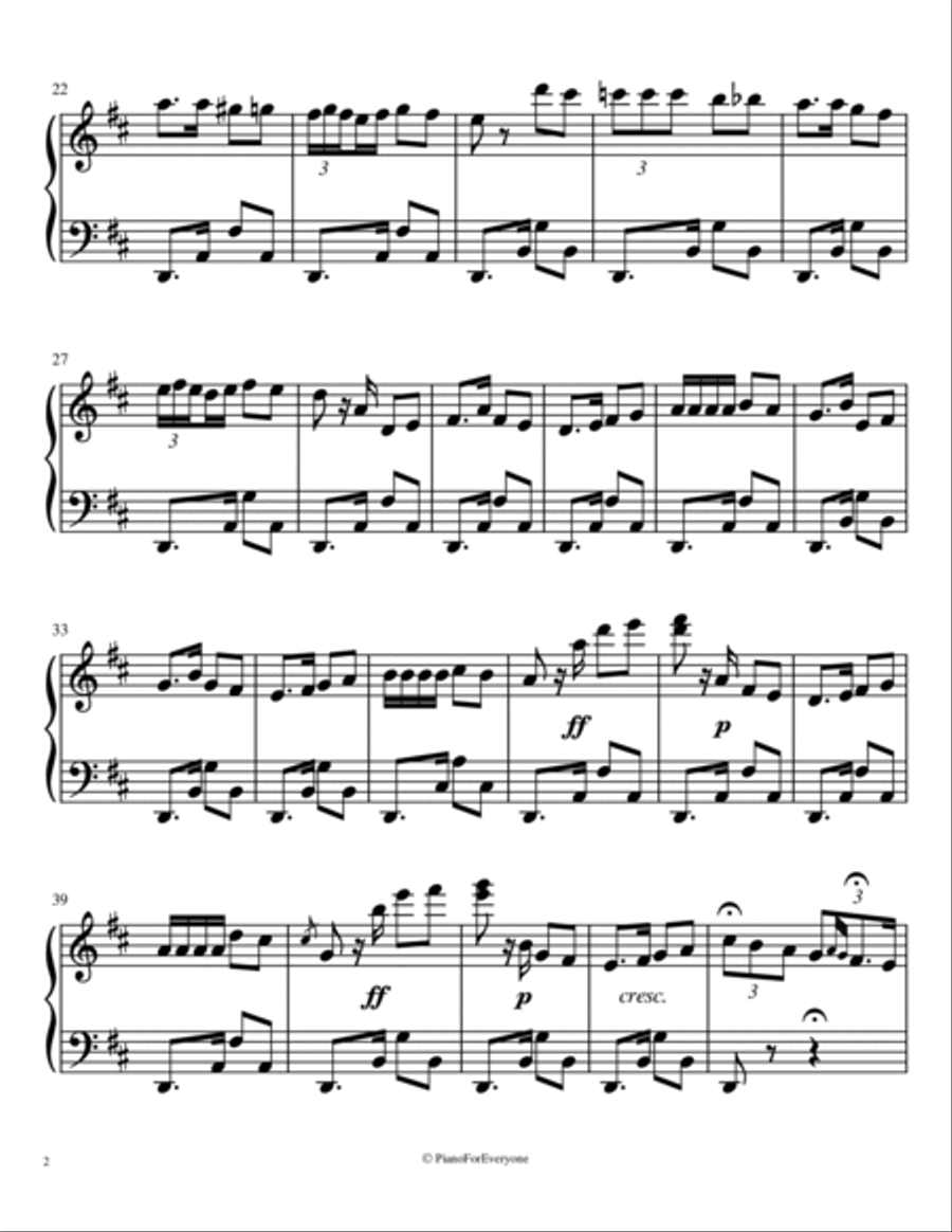 'Habanera' from Carmen - Bizet (Easy Piano) Easy Piano scores gallery preview page 2
