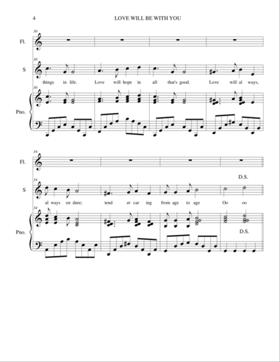 Love Will Be With You Love Will Be With You Small Ensemble scores gallery preview page 4