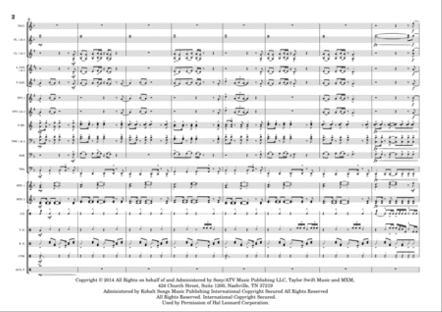 New Romantics New Romantics Marching Band scores gallery preview page 2