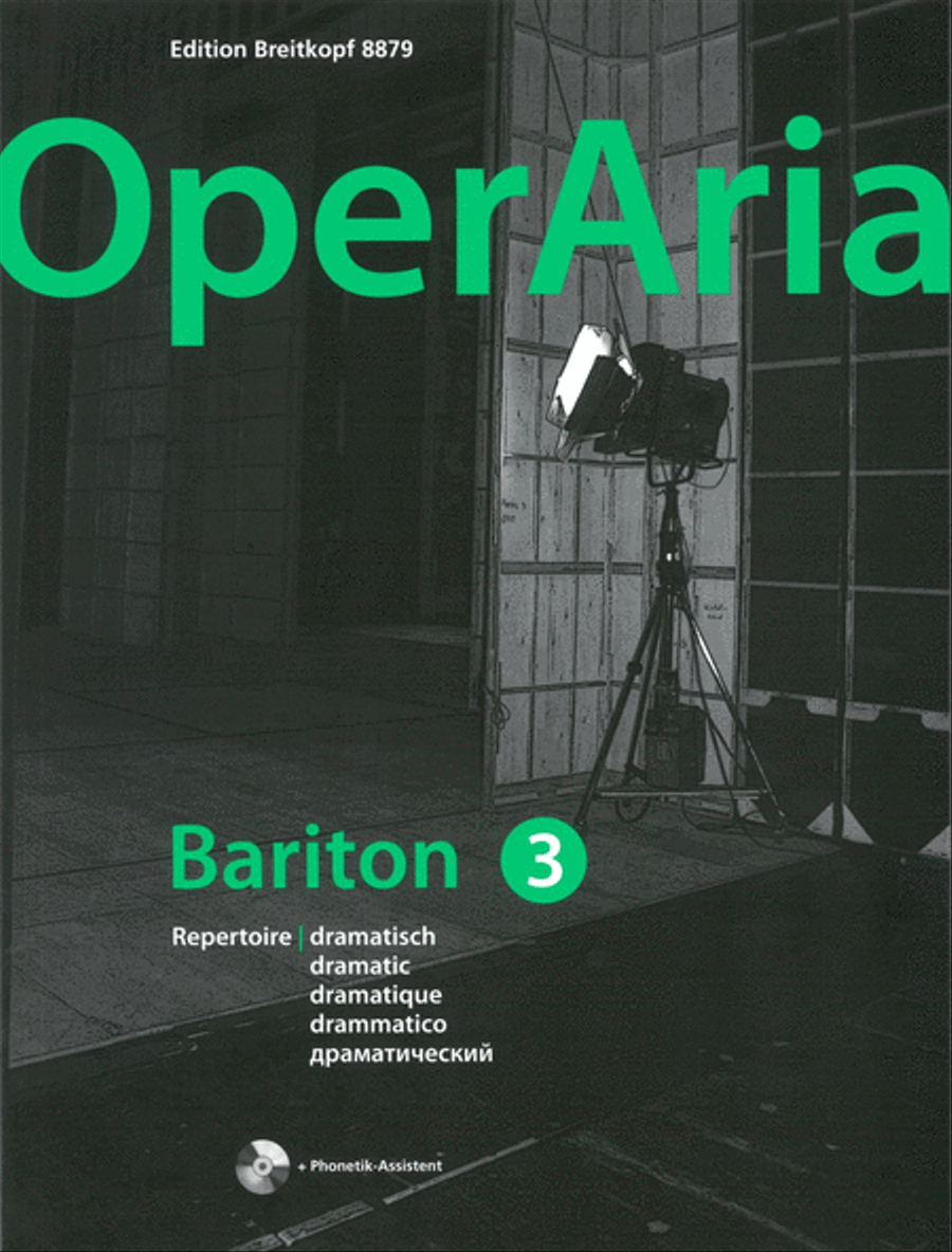 OperAria: Bariton Volume 3: dramatisch Voice Solo scores gallery preview page 1