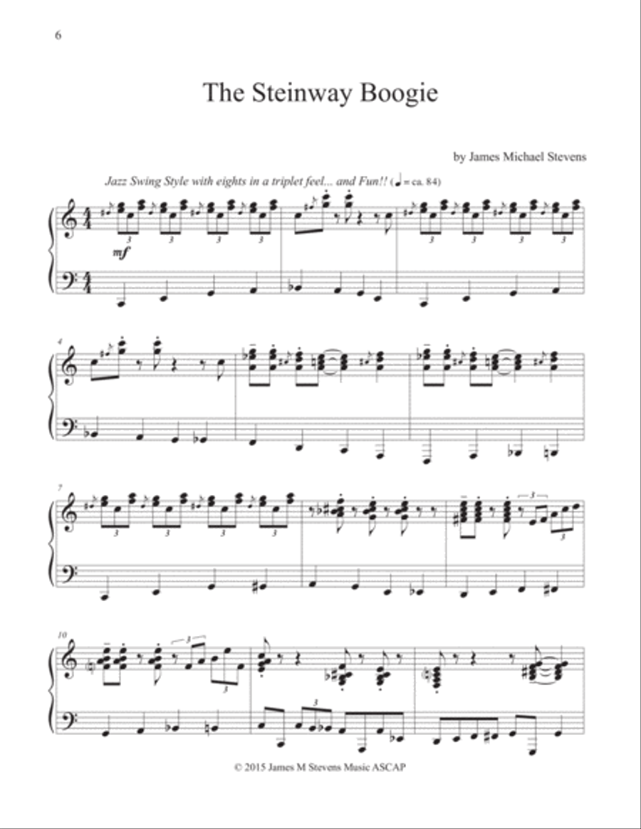 Piano Trilogies, Vol. VII (Jazz) Piano Solo scores gallery preview page 6