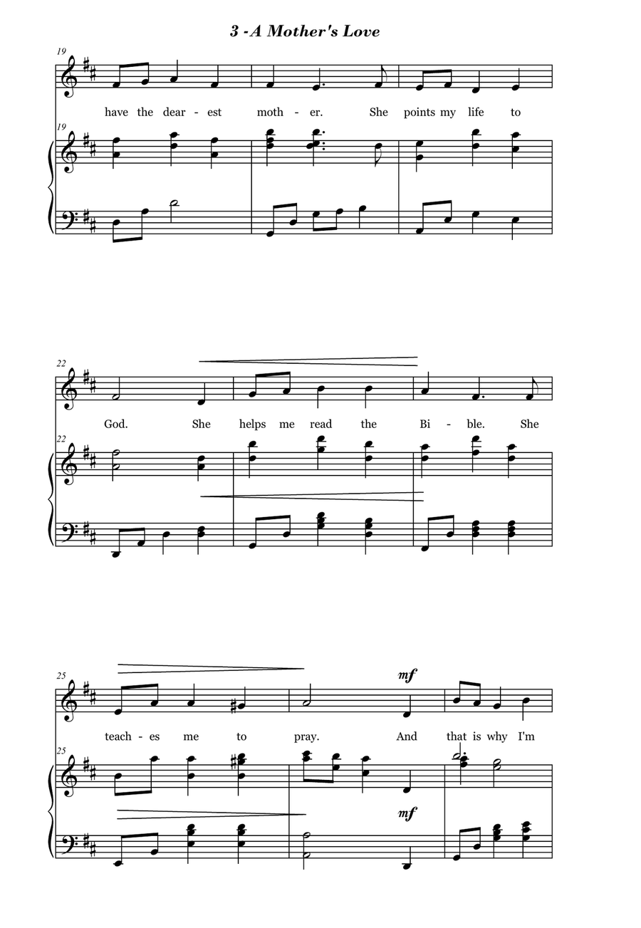 A Mothers Love 2-Part scores gallery preview page 3