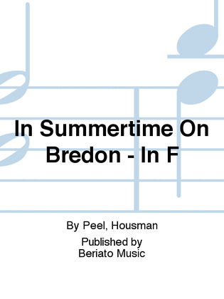 Book cover for In Summertime On Bredon - In F