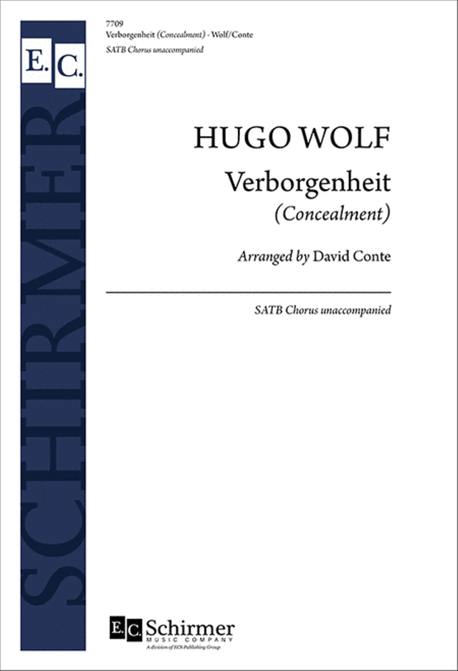 Verborgenheit (Concealment) 4-Part scores gallery preview page 1