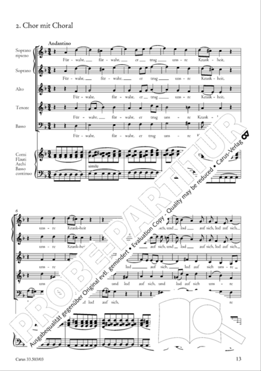 Passion according to St. Matthew (Passions-Musik nach dem Evangelisten Matthaus) SSATB scores gallery preview page 14