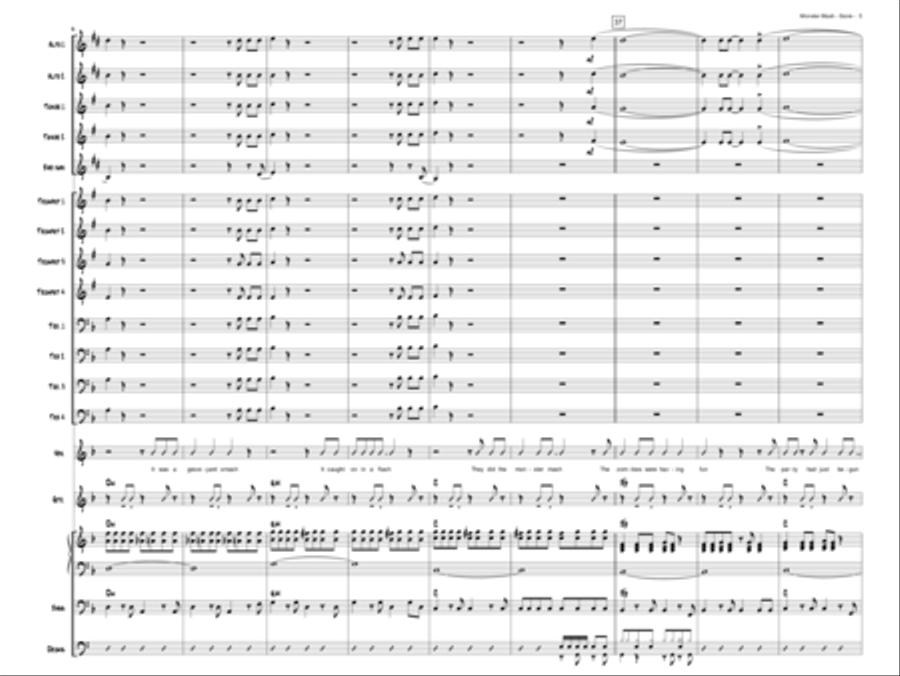 Monster Mash Monster Mash Jazz Ensemble scores gallery preview page 5
