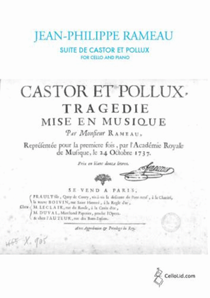 Suite from Castor and Pollux arr Cello & Pf