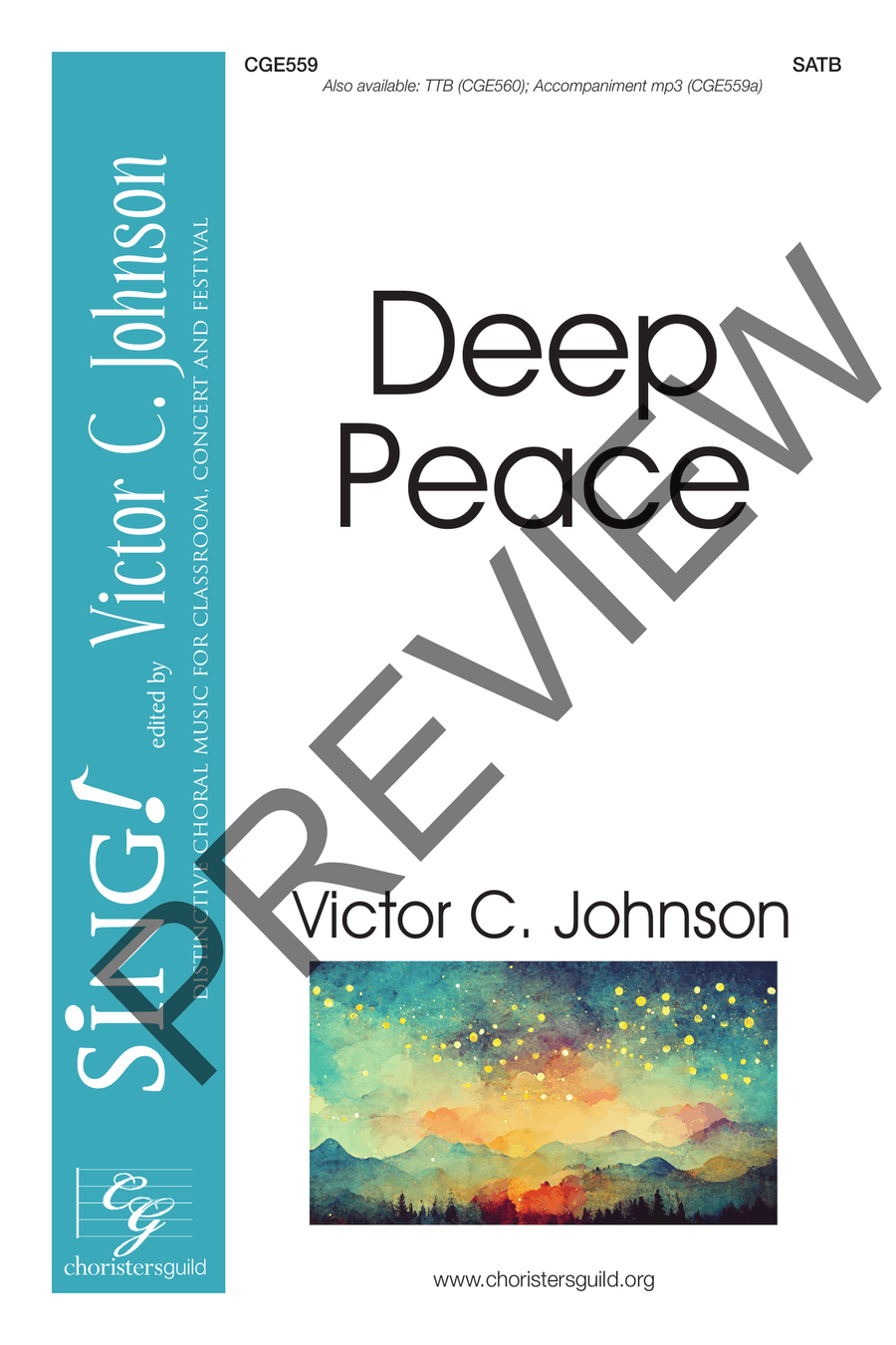 Deep Peace (SATB) 4-Part scores gallery preview page 2