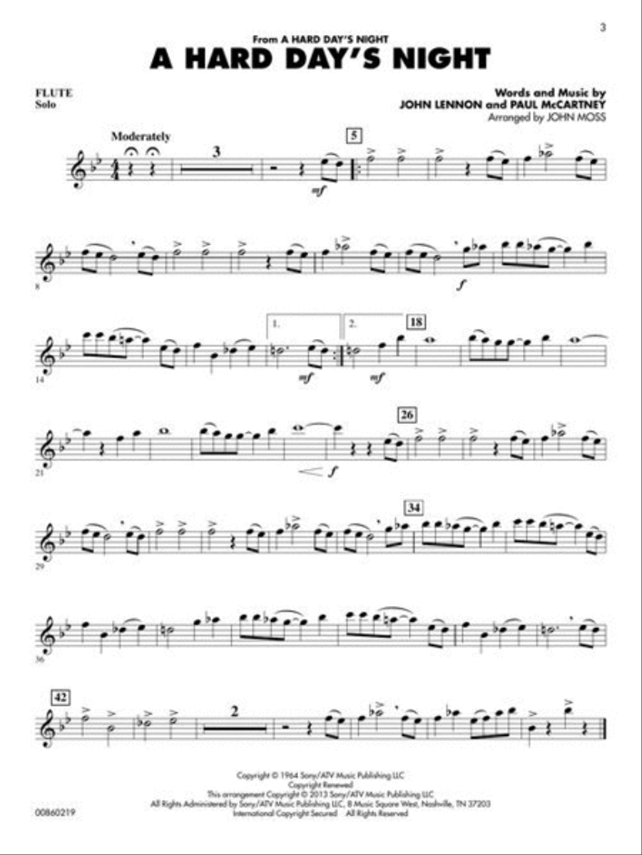 The Beatles Concert Band Methods scores gallery preview page 5