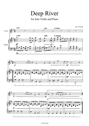 Deep River for Solo Violin and Piano
