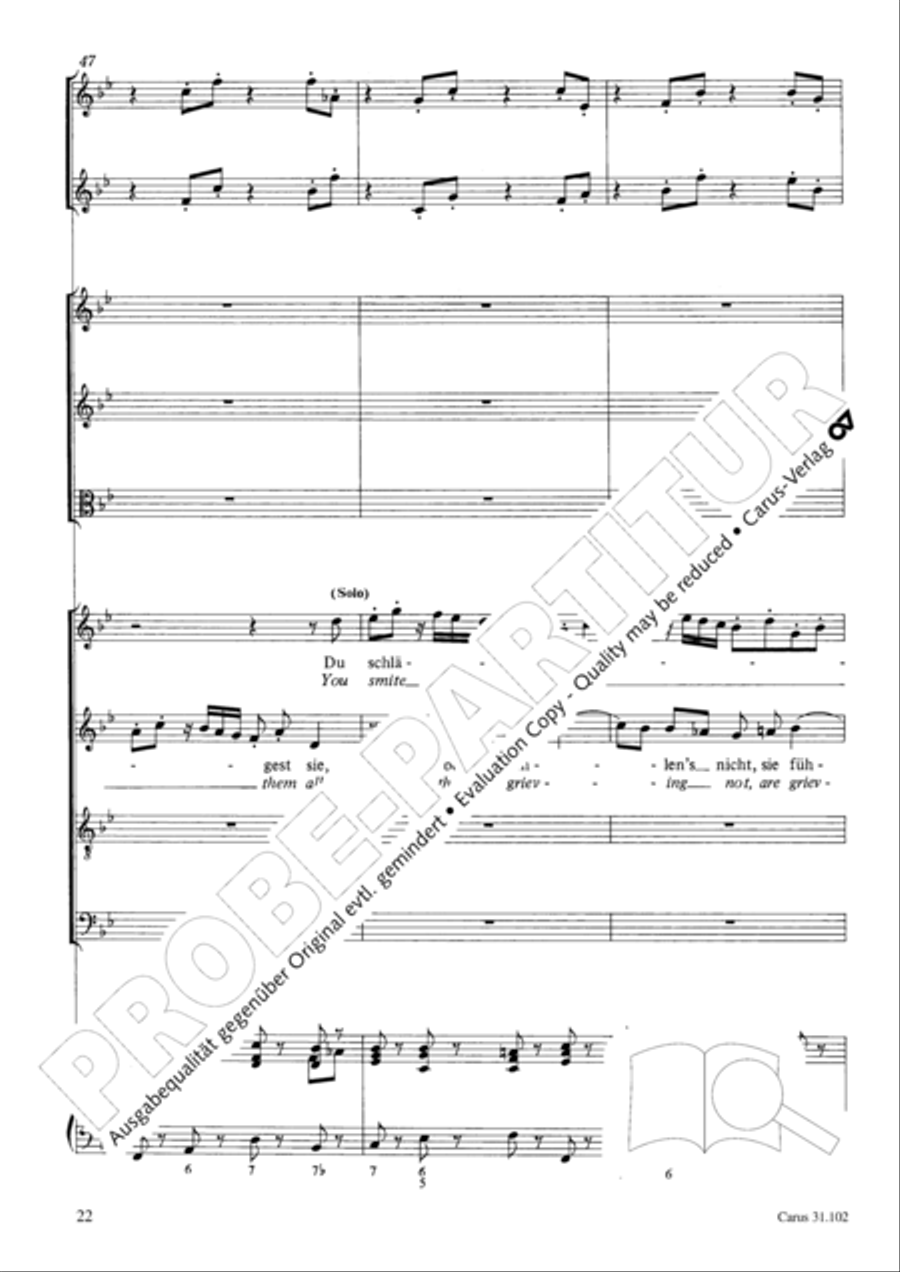 Lord God, your eyes are seeing truth in trusting (Herr, deine Augen sehen nach dem Glauben) ATB scores gallery preview page 23