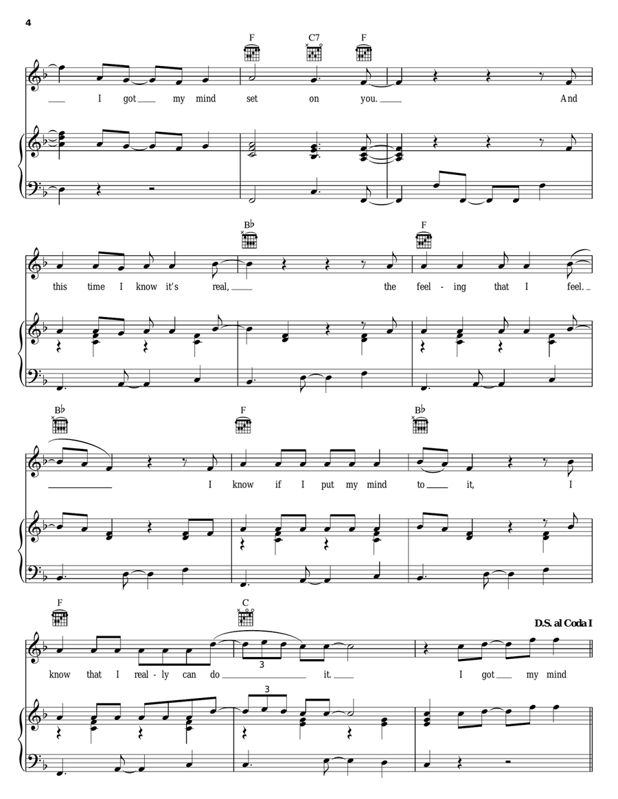 Got My Mind Set On You Acoustic Guitar scores gallery preview page 4