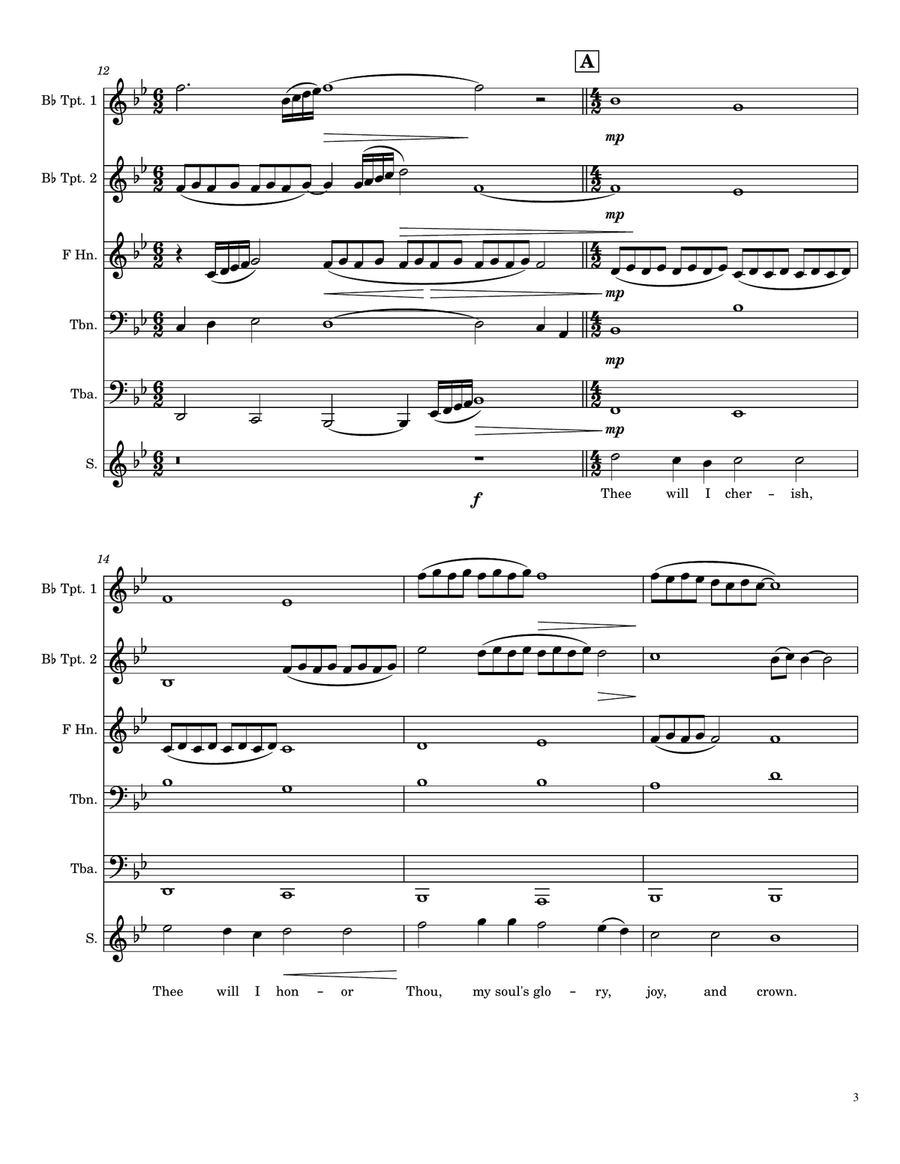 Fairest Lord Jesus Small Ensemble scores gallery preview page 3