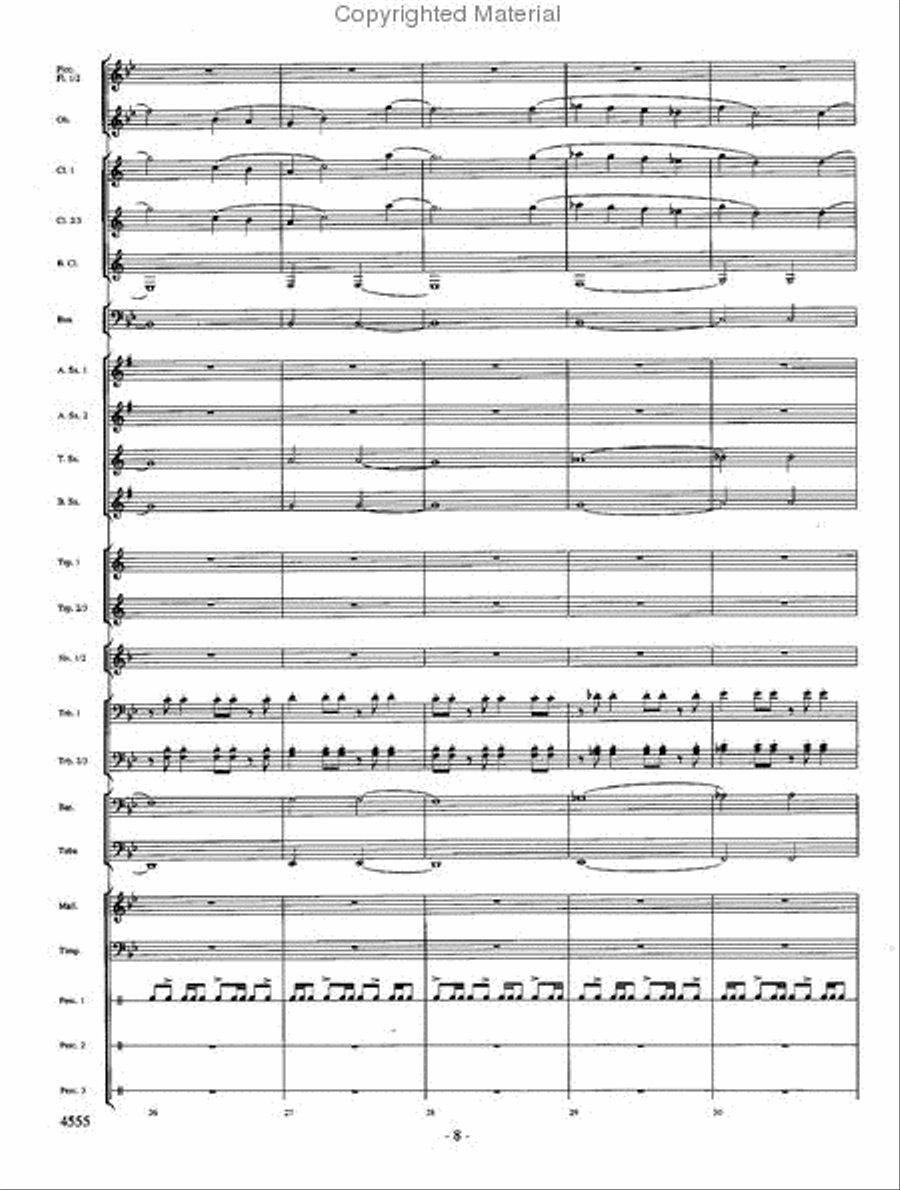 Beyond the Higher Skies Concert Band scores gallery preview page 7