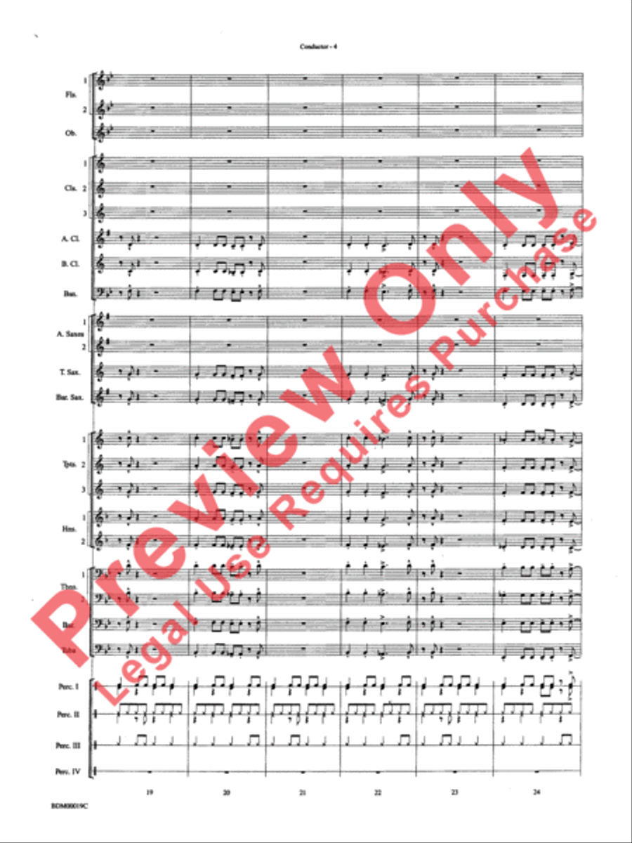 Carnaval de Brasil Concert Band scores gallery preview page 6