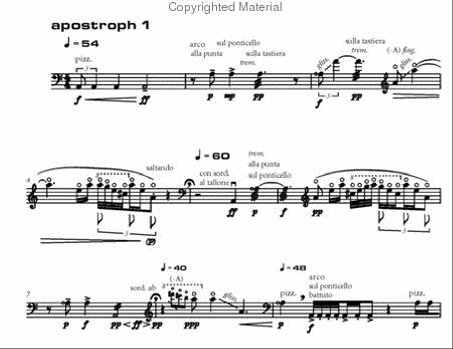 Apostrophen Cello Solo scores gallery preview page 2