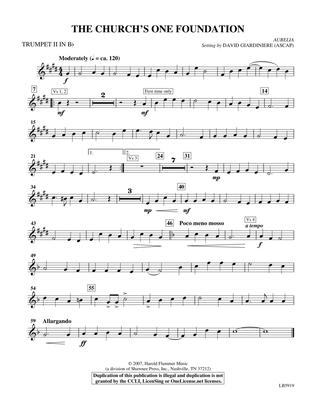 The Church's One Foundation (arr. David Giardiniere) - Bb Trumpet 2
