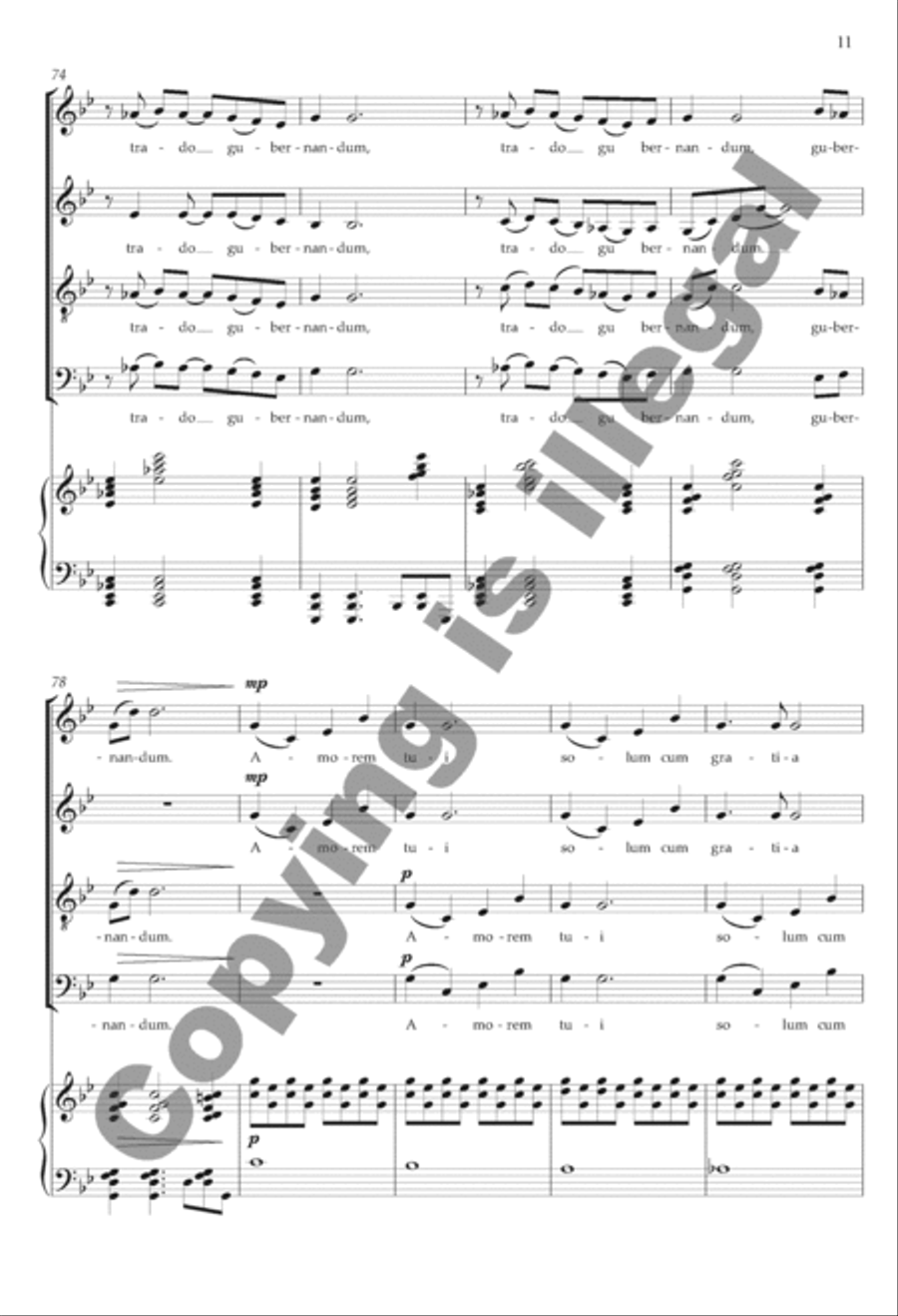 Suscipe, Domine Suscipe, Domine 4-Part scores gallery preview page 9