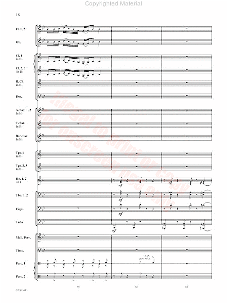 Chisholm Trail Concert Band scores gallery preview page 19
