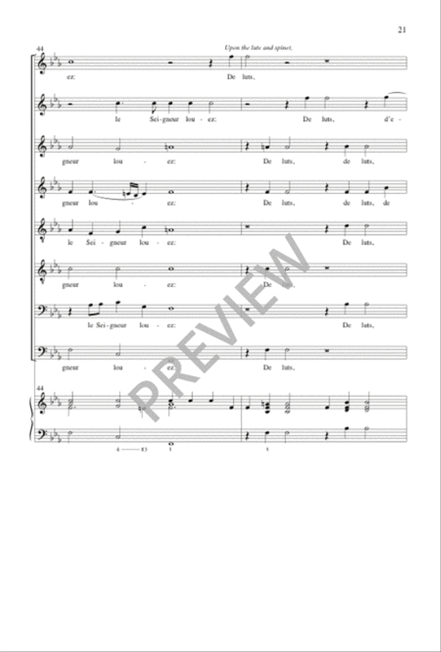 Pseaume 33 Pseaume 33 SSAATTBB scores gallery preview page 22