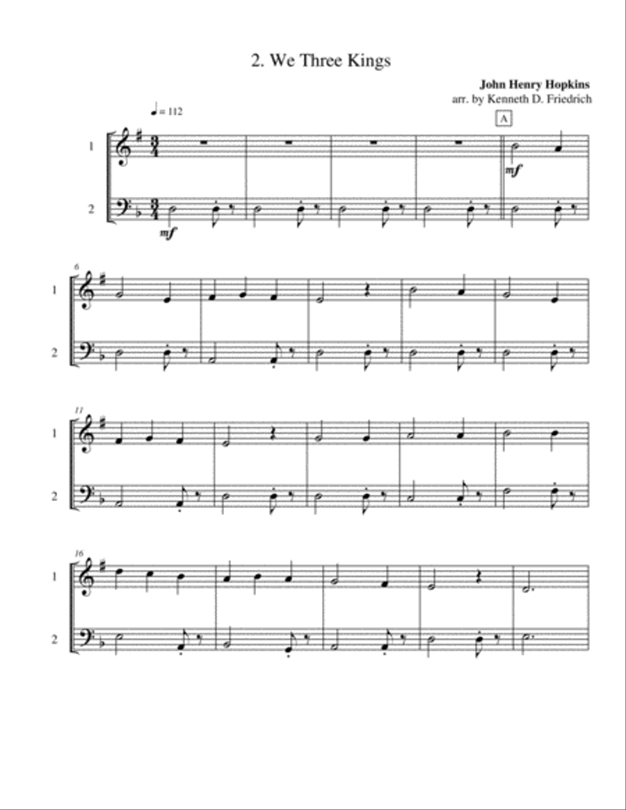 Seven Christmas Duets Brass Ensemble scores gallery preview page 4