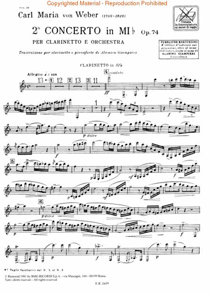 Concerto No. 2, Op. 74 in E Flat