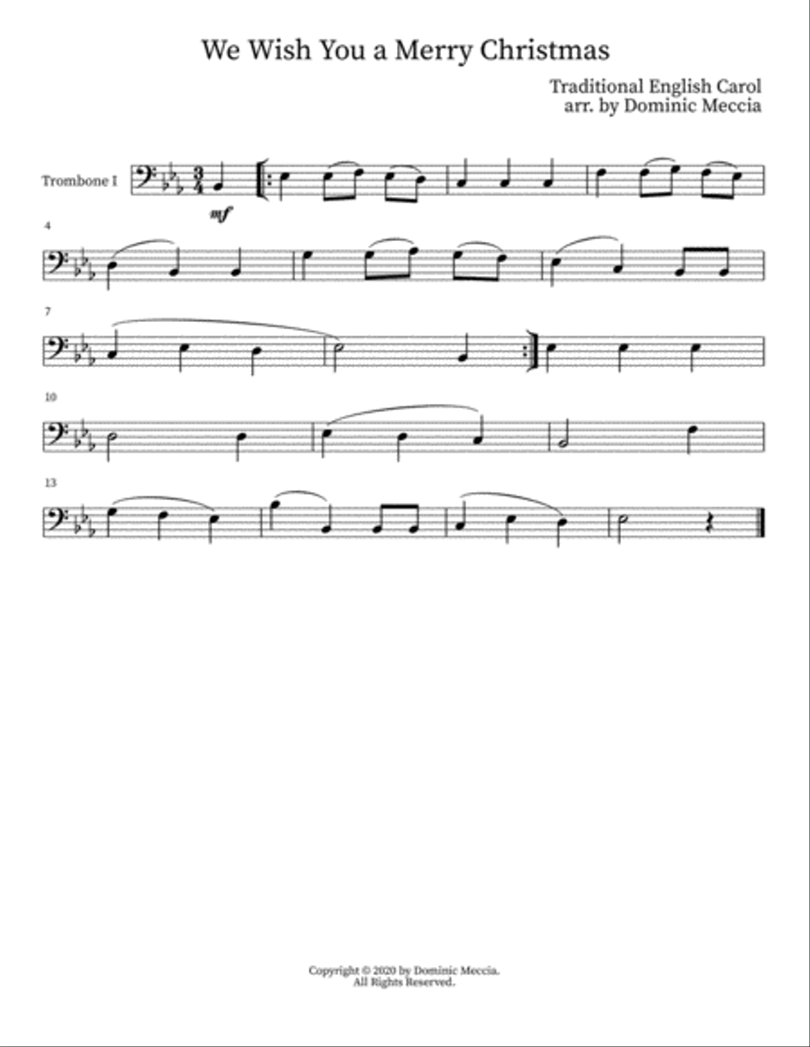 We Wish You a Merry Christmas We Wish You a Merry Christmas Brass Ensemble scores gallery preview page 2