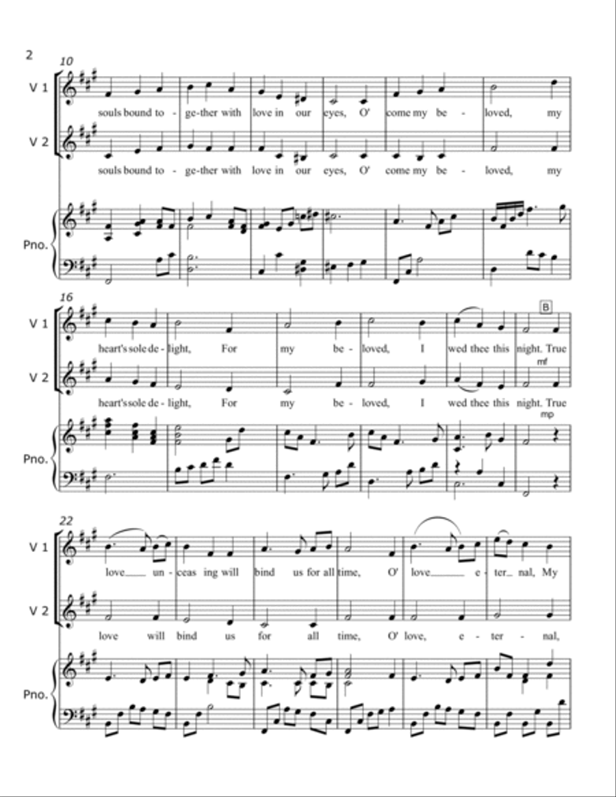 O' Come My Beloved O' Come My Beloved Piano Trio scores gallery preview page 2
