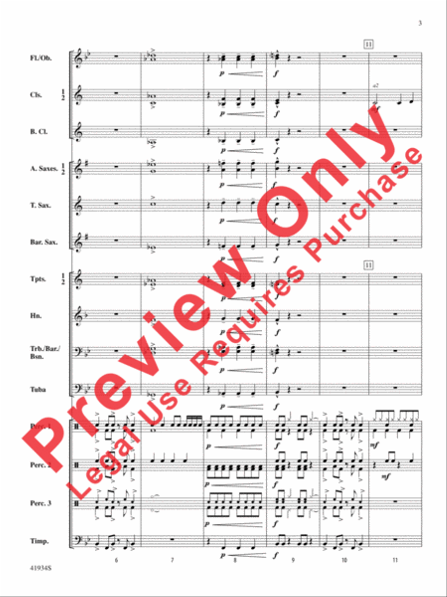Little Drummer Dudes! Concert Band scores gallery preview page 4