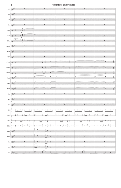 Fanfare for the Common Teenager Full Orchestra - Digital Sheet Music