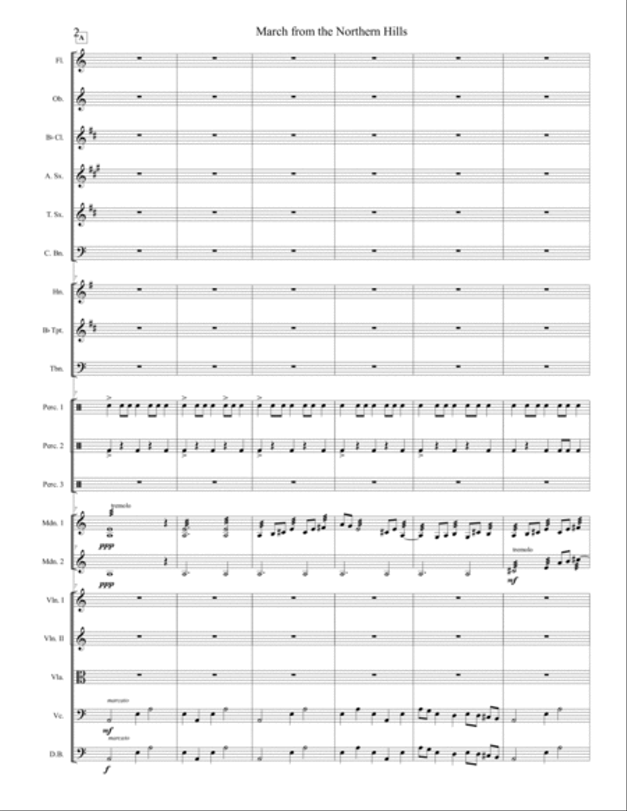 March From The Northern Hills Full Orchestra scores gallery preview page 2