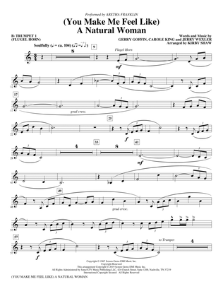 Book cover for (You Make Me Feel Like) A Natural Woman (arr. Kirby Shaw) - Bb Trumpet 1