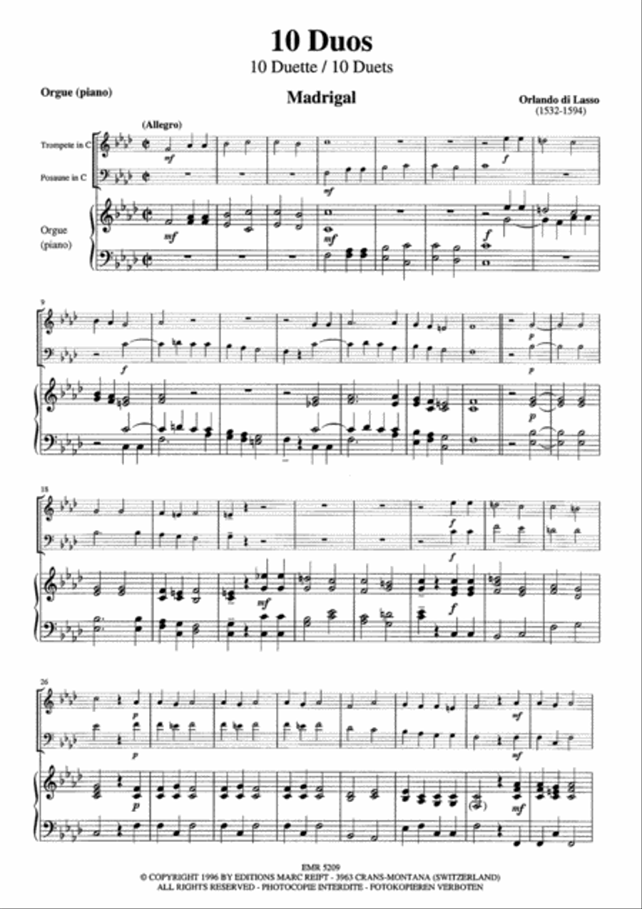 10 Duos Brass Ensemble scores gallery preview page 3