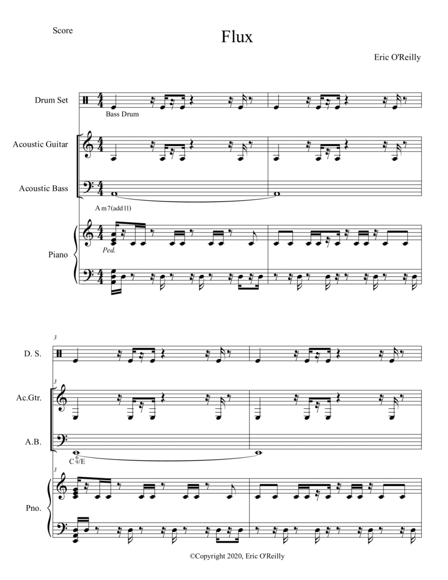 Flux Jazz Ensemble scores gallery preview page 1