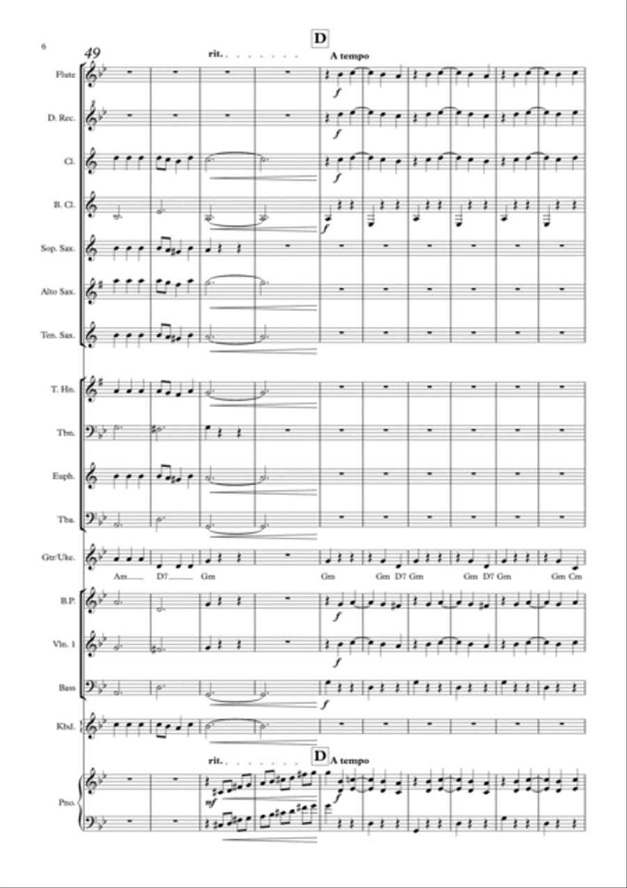 Sunrise, Sunset Sunrise, Sunset Concert Band scores gallery preview page 6