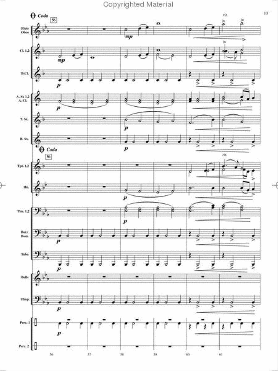 On Holiday On Holiday Concert Band scores gallery preview page 14