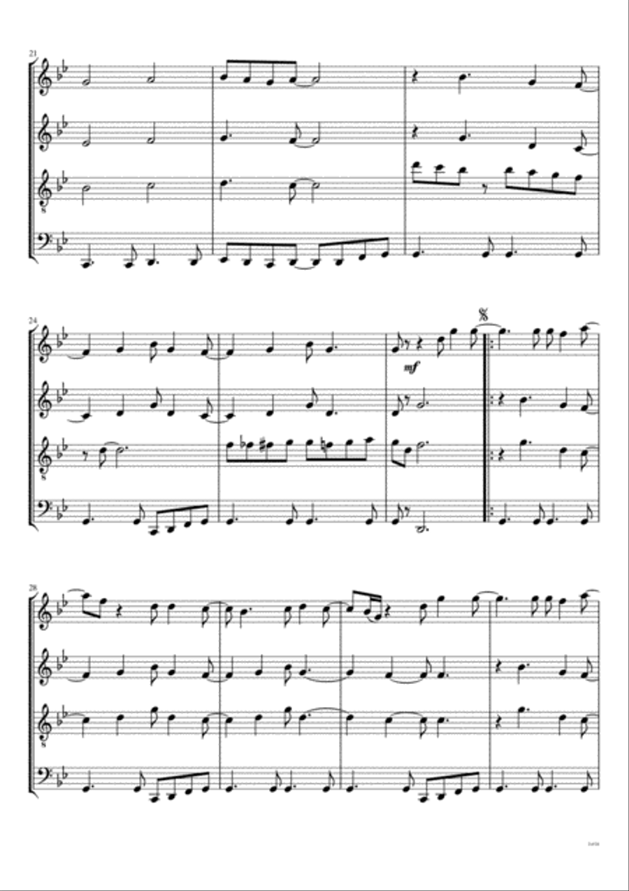 Do It Again Woodwind Quartet scores gallery preview page 4